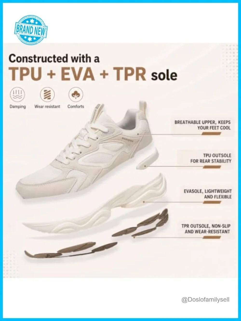 Chunky Platform Sneakers Leather Mesh Comfort Gym Walking Dad Shoes
